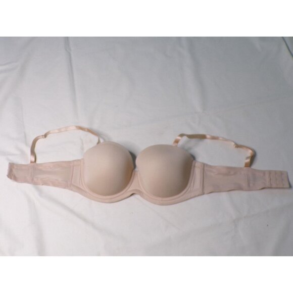 🆕WACOAL Red Carpet Strapless Convertible Underwire Bra 38DDD Nude Beige #854119 - Picture 8 of 12